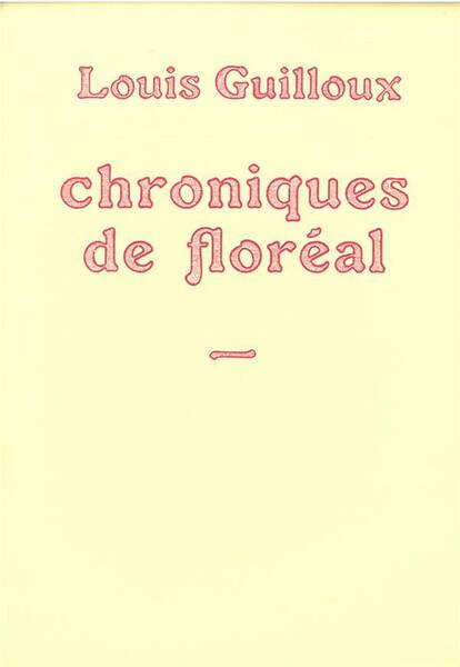 CHRONIQUES DE FLOREAL