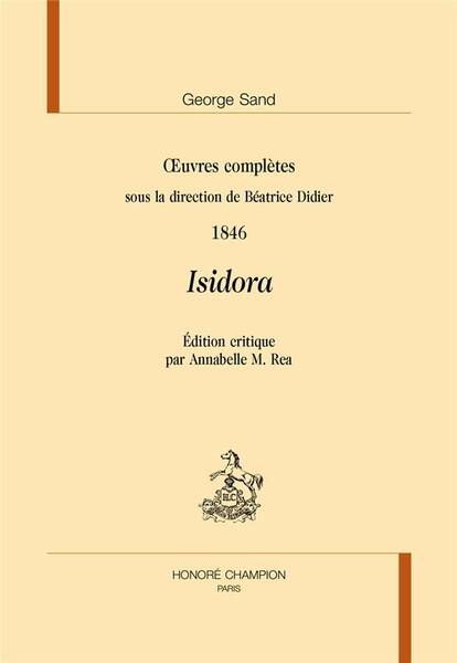 OEUVRES COMPLETES ISADORA 1846