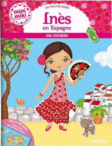 Inès en Espagne : les petites robes : 300 stickers