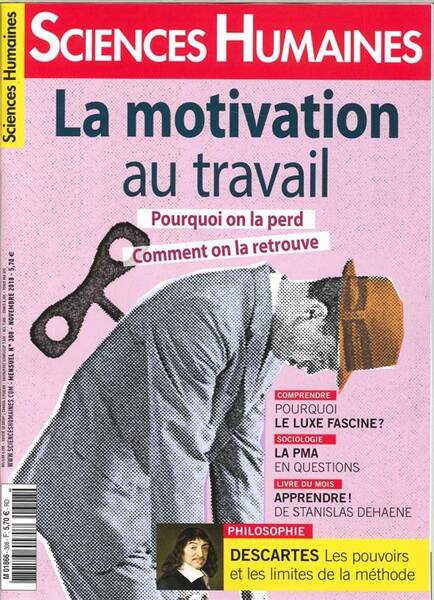 Sciences Humaines N 308 la Motivation au Travail - Octobre 2018