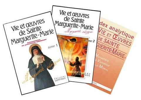 Vie et Oeuvres de Sainte Marguerite Marie Tome 1 et 2 +index