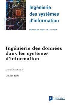 Ingenierie des Systemes D Information Rsti Serie Isi Volume 23 N 1;