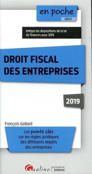 Droit Fiscal des Entreprises (Edition 2019)