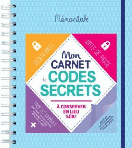 CARNET DE CODES SECRETS MÉMONI