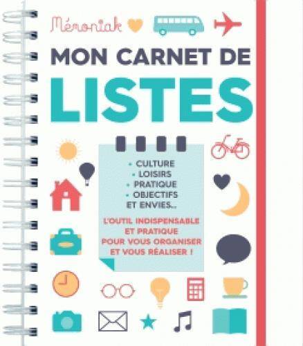 MON CARNET DE LISTES MÉMONIAK