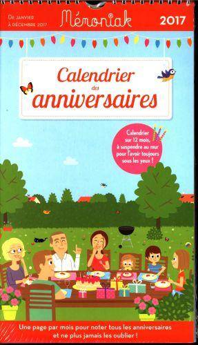 CALENDRIER DES ANNIVERSAIRES M