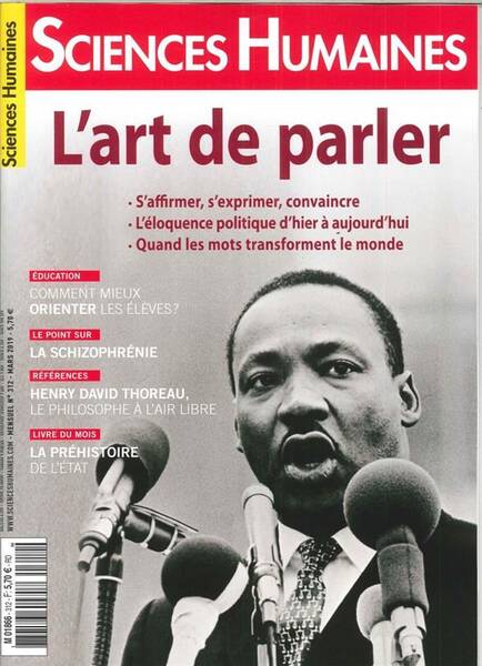 SCIENCES HUMAINES N 312 L'ART DE PARLER - FEVRIER 2019