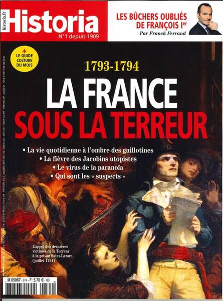 Historia Mensuel N 874 la France Sous la Terreur -Octobre 2019