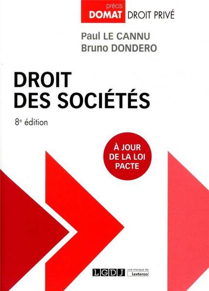 Droit des Societes (8e Edition)