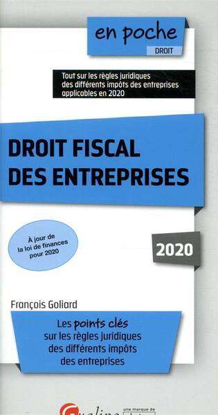 Droit Fiscal des Entreprises (Edition 2020)