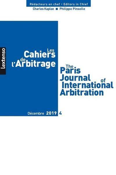 Les Cahiers de l'Arbitrage N.2019/4