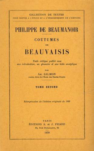 Coutumes de beauvaisis tome iii