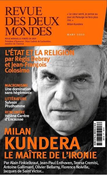 Revue des Deux Mondes Mars 2020 - Milan Kundera