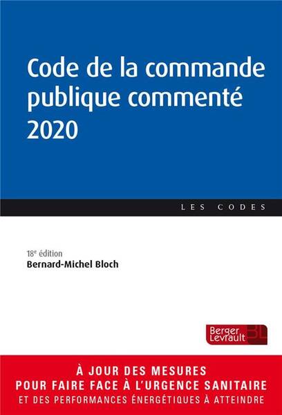 Code de la Commande Publique Commente (Edition 2020)
