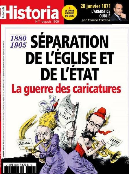 HISTORIA MENSUEL N 889 LA GUERRE DES CARICATURES - JANVIER 2021