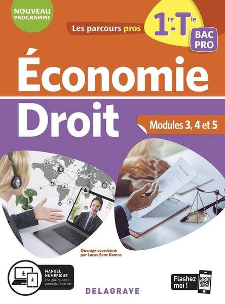 Les Parcours Pro; Economie Droit; 1re, Tle Bac Pro; Pochette Eleve