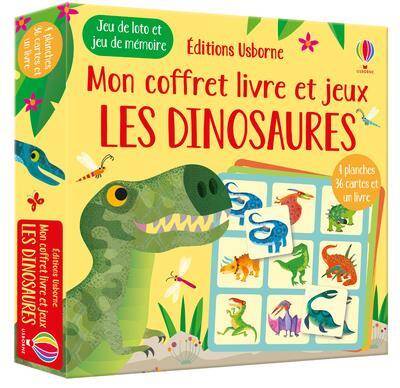 Les dinosaures : mon coffret livre et jeux