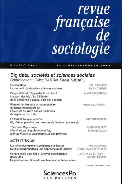 Revue Francaise de Sociologie N.59