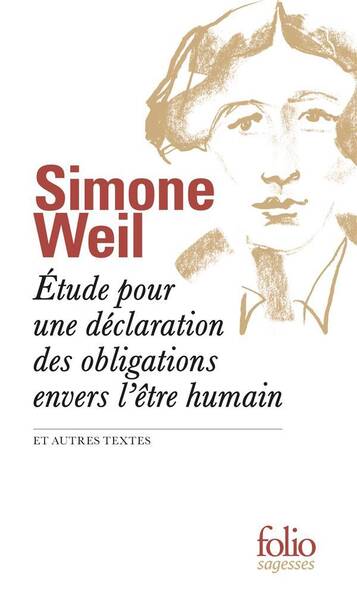 Etude pour une déclaration des obligations envers l'être humain