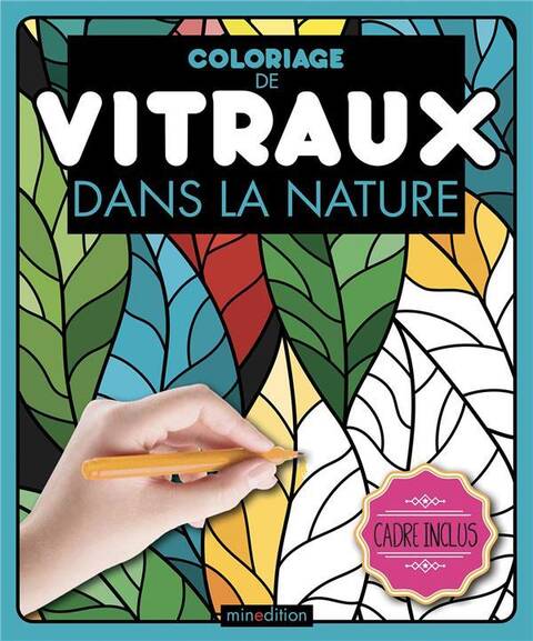 Dans la nature : coloriage de vitraux