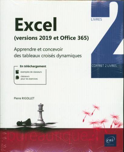 Excel (versions 2019 et Office 365) : coffret 2 livres