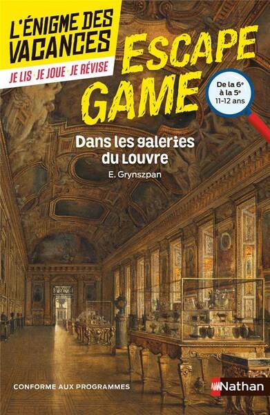 Dans les galeries du Louvre : escape game
