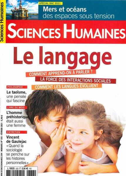 SCIENCES HUMAINES N 333 - LE LANGAGE - FEVRIER 2021