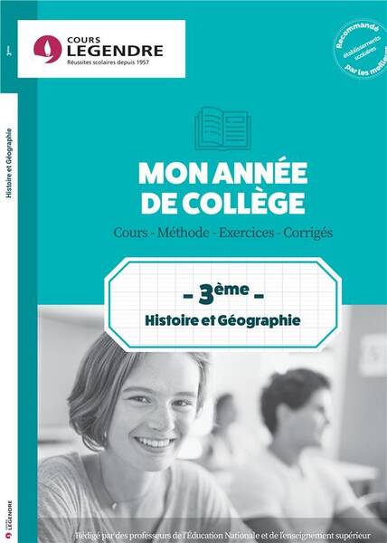 Mon Annee D Histoire et Geographie 3eme Cours Methode Exercices