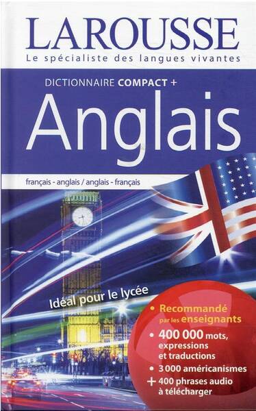 Dictionnaire compact + anglais : français-anglais, anglais-français