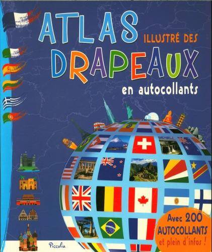 Atlas illustré des drapeaux en autocollants