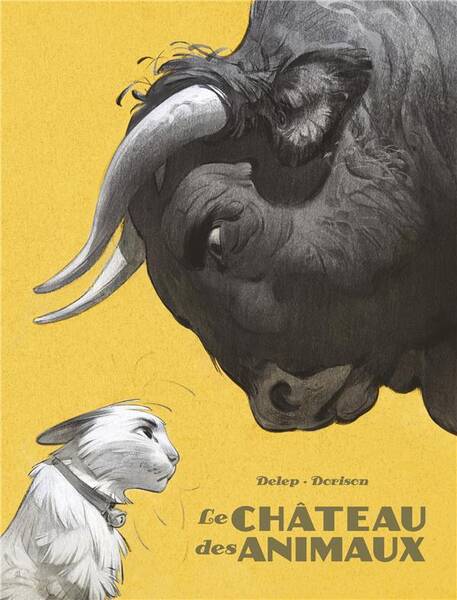 Le château des animaux : illustrations en noir et blanc