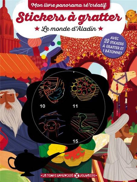 Stickers a Gratter ; le Monde D'Aladin