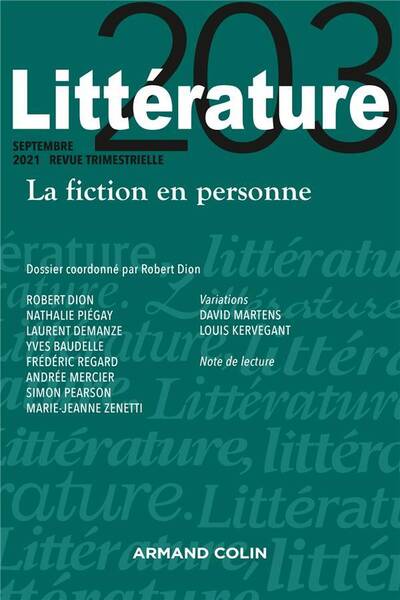 Litterature n 203 3 2021 la