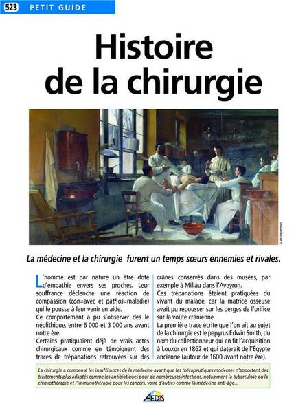 Histoire de la Chirurgie