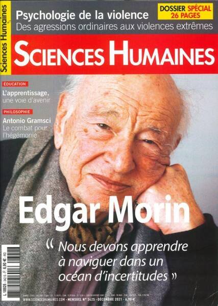 SCIENCES HUMAINES GD N 342 EDGAR MORIN - NOVEMBRE 2021