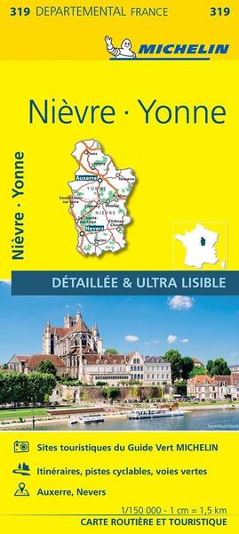 Nièvre, Yonne 1:150 000