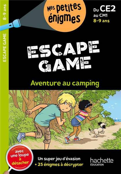 Aventure au camping : escape game 8-9 ans, du CE2 au CM1