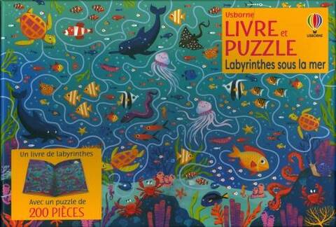 Labyrinthes sous la mer : livre et puzzle