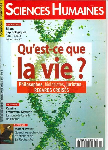 SCIENCES HUMAINES N 343 - JANVIER 2022