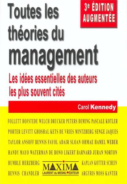 Toutes theories management - 3e ed.