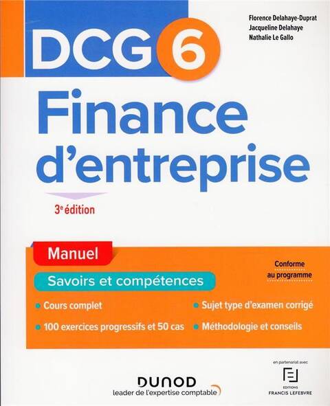 Dcg 6 finance d entreprise manuel