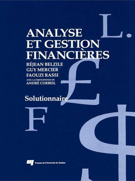 ANALYSE ET GESTION FINANCIERES