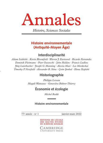 Annales. Histoire, Sciences Sociales, 77e Annee, N 1;2022: Histoire