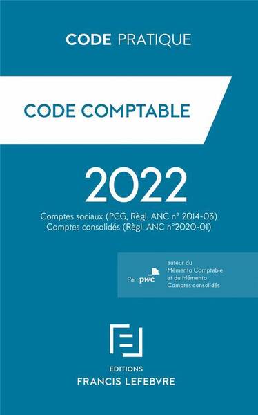 BCode comptable 2022 : comptes sociaux (PCG, règl. ANC n 2014-03)