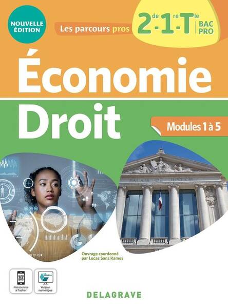 Les Parcours Pro; Economie Droit; 2de, 1re, Terminale Bac Pro;