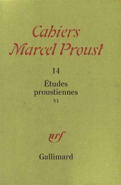 Cahiers Marcel Proust