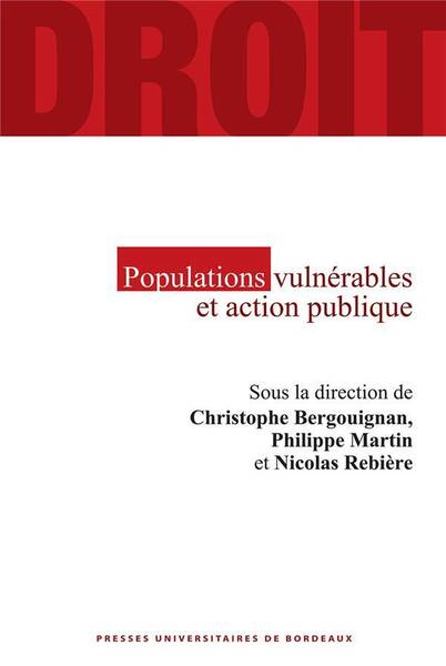 POPULATIONS VULNERABLES ET ESPACES DE L'ACTION PUBLIQUE