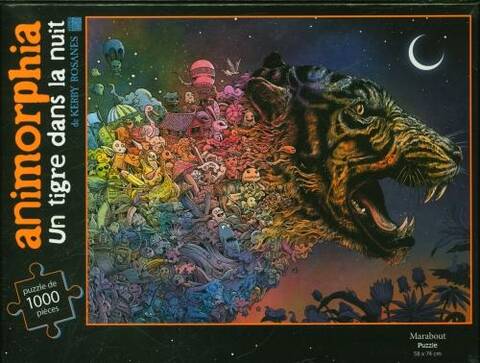 Animorphia : tiger in the night : 1000 pieces jigsaw puzzle