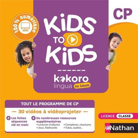 Kokoro Lingua For Schools: Kids To Kids; Cp, Ce1; Carte D Activation