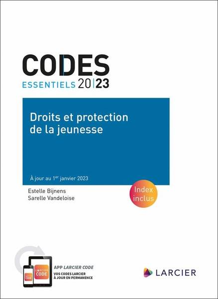 Codes Essentiels; Droits et Protection de la Jeunesse: A Jour au 1er